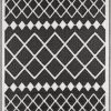 Nazar Tapis Extérieur Motif Géométrique Noir 180x280 1 Nazar Tapis Extérieur Motif Géométrique Noir 180x280 -Tapis extérieur Soldes tapis exterieur motif geometrique noir 180x280 1