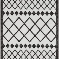 Nazar Tapis Extérieur Motif Géométrique Noir 180x280 -Tapis extérieur Soldes tapis exterieur motif geometrique noir 180x280 3