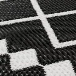 Nazar Tapis Extérieur Motif Géométrique Noir 180x280 -Tapis extérieur Soldes tapis exterieur motif geometrique noir 180x280 5
