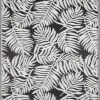 Nazar Tapis Extérieur Motif Palmier Noir 150x220 -Tapis extérieur Soldes tapis exterieur motif palmier noir 150x220 1