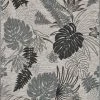 Nazar Tapis Extérieur Motif Tropical Gris Et Anthracite - 160x230 -Tapis extérieur Soldes tapis exterieur motif tropical gris et anthracite 160x230 1