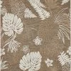 Nazar Tapis Extérieur Motif Tropical Marron Et Crème - 160x230 -Tapis extérieur Soldes tapis exterieur motif tropical marron et creme 160x230 1
