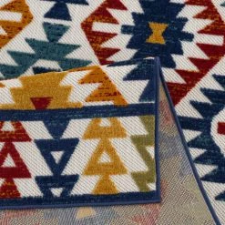 Nazar Tapis Extérieur Multicolore Au Motif Aztèque 200x290 -Tapis extérieur Soldes tapis exterieur multicolore au motif azteque 200x290 3
