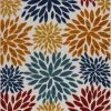 Nazar Tapis Extérieur Multicolore Au Motif Florale 160x230 -Tapis extérieur Soldes tapis exterieur multicolore au motif florale 160x230 1