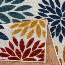 Nazar Tapis Extérieur Multicolore Au Motif Florale 200X290 -Tapis extérieur Soldes tapis exterieur multicolore au motif florale 200x290 3