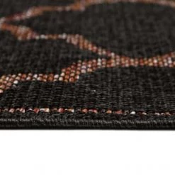 Wecon Home Tapis Extérieur Noir Motif Oriental Corail Pour Entrée, Jardin 200x133 -Tapis extérieur Soldes tapis exterieur noir motif oriental corail pour entree jardin 200x133 6