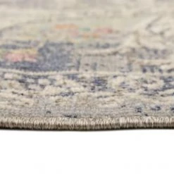 Wecon Home Tapis Extérieur Tapis Exterieur Plat Baroque Vintage Bleu 200x133 -Tapis extérieur Soldes tapis exterieur plat baroque vintage bleu 200x133 4