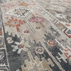 Wecon Home Tapis Extérieur Tapis Exterieur Plat Motif Kilim Vintage Gris 200x133 -Tapis extérieur Soldes tapis exterieur plat motif kilim vintage gris 200x133 4