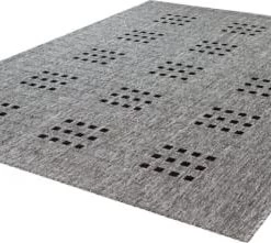 Lalee Tapis Extérieur Polypropylène Argent 160x230 -Tapis extérieur Soldes tapis exterieur polypropylene argent 160x230 3