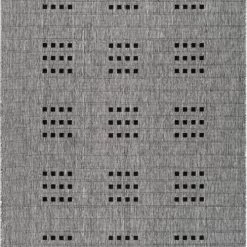 Lalee Tapis Extérieur Polypropylène Argent 80x150