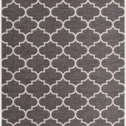 Lalee Tapis Extérieur Polypropylène Gris 80x150