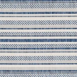Surya Tapis Extérieur Rayé , Bleu Et Blanc - 160x231cm -Tapis extérieur Soldes tapis exterieur raye bleu et blanc 160x231cm 5