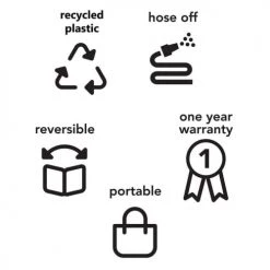 Fabhab Tapis Extérieur Réversible En Plastique Recyclé 120x180 Cm Bleu -Tapis extérieur Soldes tapis exterieur reversible en plastique recycle 120x180 cm bleu 13