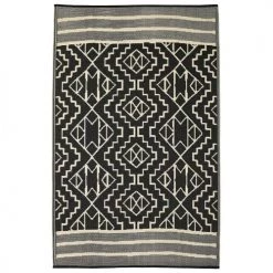 Fabhab Tapis Extérieur Réversible En Plastique Recyclé 120x180 Cm Noir -Tapis extérieur Soldes tapis exterieur reversible en plastique recycle 120x180 cm noir 4