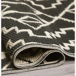 Fabhab Tapis Extérieur Réversible En Plastique Recyclé 180x270 Cm Noir -Tapis extérieur Soldes tapis exterieur reversible en plastique recycle 180x270 cm noir 2