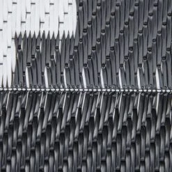 Outsunny Tapis Extérieur Style Graphique Réversible 2 Motifs Noir Blanc -Tapis extérieur Soldes tapis exterieur style graphique reversible 2 motifs noir blanc 3