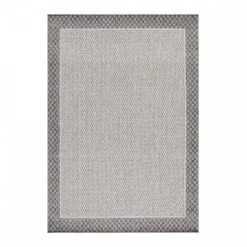 STUDIO DECO Tapis Extérieur Tissé Plat Greige Et Gris 120x170cm
