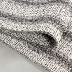 STUDIO DECO Tapis Extérieur Tissé Plat Greige Et Gris 60x100cm -Tapis extérieur Soldes tapis exterieur tisse plat greige et gris 60x100cm 8