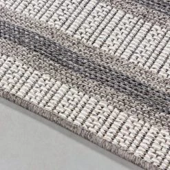 STUDIO DECO Tapis Extérieur Tissé Plat Greige Et Gris 80x150cm -Tapis extérieur Soldes tapis exterieur tisse plat greige et gris 80x150cm 7