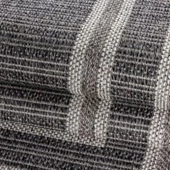 STUDIO DECO Tapis Extérieur Tissé Plat Gris Et Greige 120x170cm -Tapis extérieur Soldes tapis exterieur tisse plat gris et greige 120x170cm 3