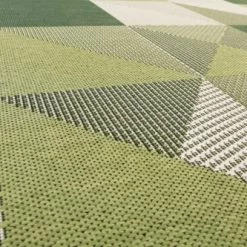 Wecon Home Tapis Extérieur Tapis Exterieur Tons De Vert Résistant 133x200 -Tapis extérieur Soldes tapis exterieur tons de vert resistant 133x200 3