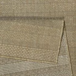 Wecon Home Tapis Extérieur Tapis Indoor/exterieur Beige Sable Avec Motif 80x150 -Tapis extérieur Soldes tapis indoor exterieur beige sable avec motif 80x150 6