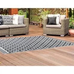 The Home Deco Factory Tapis Extérieur Tapis Intérieur Et Extérieur Gris Foncé 120x180cm -Tapis extérieur Soldes tapis interieur et exterieur gris fonce 120x180cm 2