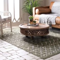 Home Maison Tapis Extérieur Tapis Moa Extérieur/intérieur Polypropylène Vert X 67