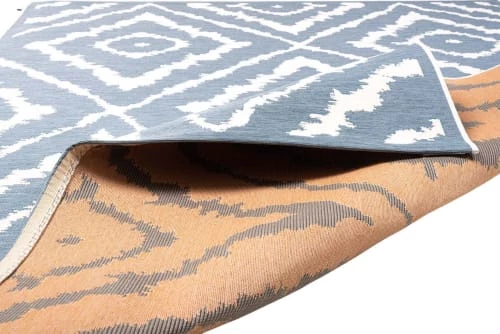 Tom Tailor Tapis Extérieur Tapis Moderne Outdoor D'extérieur Tissé Plat Bleu 123x180 7 Tom Tailor Tapis Extérieur Tapis Moderne Outdoor D'extérieur Tissé Plat Bleu 123x180 – Image 5