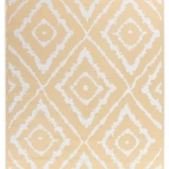 Tom Tailor Tapis Extérieur Tapis Moderne Outdoor D'extérieur Tissé Plat Jaune 123x180