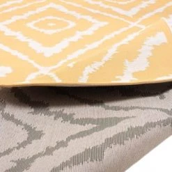 Tom Tailor Tapis Extérieur Tapis Moderne Outdoor D'extérieur Tissé Plat Jaune 123x180 -Tapis extérieur Soldes tapis moderne outdoor d exterieur tisse plat jaune 123x180 5