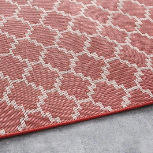 Maisons Du Monde Tapis Extérieur Tapis Orange à Motifs Multicolores 140x200 4 Maisons Du Monde Tapis Extérieur Tapis Orange à Motifs Multicolores 140x200 – Image 2