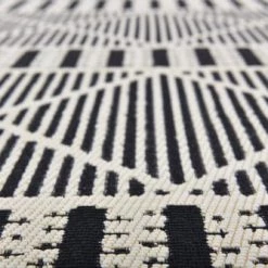 Tom Tailor Tapis Extérieur Tapis Outdoor/ Indoor - Motif Géométrique - Tissé Noir 120x180 Cm -Tapis extérieur Soldes tapis outdoor indoor motif geometrique tisse noir 120x180 cm 2