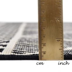 Tom Tailor Tapis Extérieur Tapis Outdoor/ Indoor - Motif Géométrique - Tissé Noir 160x100 -Tapis extérieur Soldes tapis outdoor indoor motif geometrique tisse noir 160x100 4