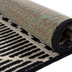 Tom Tailor Tapis Extérieur Tapis Outdoor/ Indoor - Motif Géométrique - Tissé Noir 160x100 -Tapis extérieur Soldes tapis outdoor indoor motif geometrique tisse noir 160x100 6