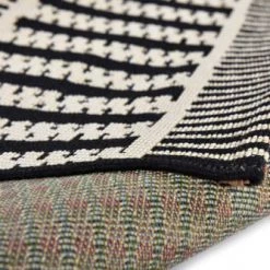 Tom Tailor Tapis Extérieur Tapis Outdoor/ Indoor - Motif Géométrique - Tissé Noir 80x165 Cm -Tapis extérieur Soldes tapis outdoor indoor motif geometrique tisse noir 80x165 cm 4