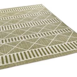 Tom Tailor Tapis Extérieur Tapis Outdoor/ Indoor - Motif Géométrique - Tissé Vert 160x235 Cm -Tapis extérieur Soldes tapis outdoor indoor motif geometrique tisse vert 160x235 cm 1