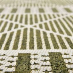 Tom Tailor Tapis Extérieur Tapis Outdoor/ Indoor - Motif Géométrique - Tissé Vert 160x235 Cm -Tapis extérieur Soldes tapis outdoor indoor motif geometrique tisse vert 160x235 cm 2