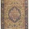 Tom Tailor Tapis Extérieur Tapis Outdoor/ Indoor - Motif Oriental - Tissé Or 60x100 Cm