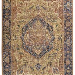 Tom Tailor Tapis Extérieur Tapis Outdoor/ Indoor - Motif Oriental - Tissé Or 60x100 Cm