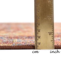 Tom Tailor Tapis Extérieur Tapis Outdoor/ Indoor - Motif Oriental - Tissé Orange Diam 100 Cm -Tapis extérieur Soldes tapis outdoor indoor motif oriental tisse orange diam 100 cm 3