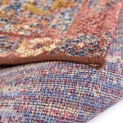 Tom Tailor Tapis Extérieur Tapis Outdoor/ Indoor - Motif Oriental - Tissé Orange Diam 160 Cm -Tapis extérieur Soldes tapis outdoor indoor motif oriental tisse orange diam 160 cm 4