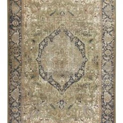 Tom Tailor Tapis Extérieur Tapis Outdoor/ Indoor - Motif Oriental - Tissé Vert 80x165 Cm