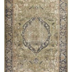 Tom Tailor Tapis Extérieur Tapis Outdoor/ Indoor - Motif Oriental - Tissé Or Diam 160 Cm -Tapis extérieur Soldes tapis outdoor indoor motif oriental tisse vert diam 160 cm