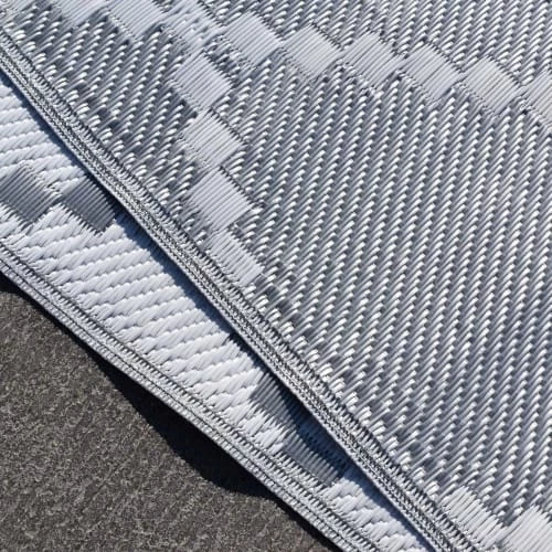 Home Maison Tapis Extérieur Tapis Outdoor Tressé Recto/verso Polypropylène Gris X 120 4 Home Maison Tapis Extérieur Tapis Outdoor Tressé Recto/verso Polypropylène Gris X 120 – Image 2