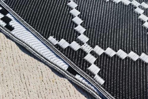 Home Maison Tapis Extérieur Tapis Outdoor Tressé Recto/verso Polypropylène Noir X 120 4 Home Maison Tapis Extérieur Tapis Outdoor Tressé Recto/verso Polypropylène Noir X 120 – Image 2