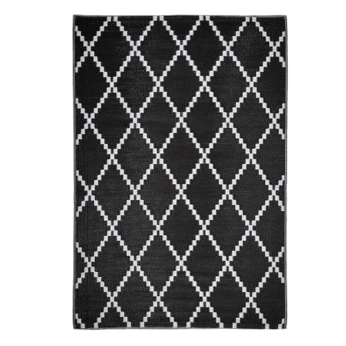 Home Maison Tapis Extérieur Tapis Outdoor Tressé Recto/verso Polypropylène Noir X 120 5 Home Maison Tapis Extérieur Tapis Outdoor Tressé Recto/verso Polypropylène Noir X 120 – Image 3