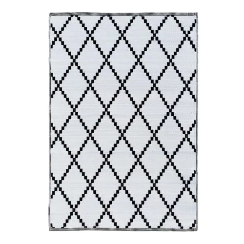 Home Maison Tapis Extérieur Tapis Outdoor Tressé Recto/verso Polypropylène Noir X 120 6 Home Maison Tapis Extérieur Tapis Outdoor Tressé Recto/verso Polypropylène Noir X 120 – Image 4