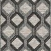 Nazar Tapis Extérieur Tapis Petite Extérieur Motif Géométrique Gris - 70x140 -Tapis extérieur Soldes tapis petite exterieur motif geometrique gris 70x140 1