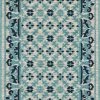 Nazar Tapis Extérieur Tapis Petite Taille Extérieur Motif Ottoman Bleu Et Gris - 70x140 -Tapis extérieur Soldes tapis petite taille exterieur motif ottoman bleu et gris 70x140 1